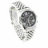 Michael Kors Runway Chronograph Black Dial Silver Steel Strap Watch For Women - MK5708 Authentic Buy Shop Now