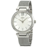 Guess Soho Silver DIal Stainless Steel Mesh Bracelet Watch For Women - W0638L1 Authentic Buy Shop Now