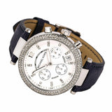 Michael Kors Parker White Dial Navy Blue Leather Strap Watch for Women - MK2293 Authentic Buy Shop Now