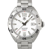 Tag Heuer Formula 1 Calibre 5 Automatic White Dial Silver Steel Strap Watch for Men - WAZ2114.BA0875 Authentic Buy Shop Now