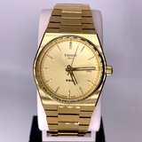 Tissot PRX Champagne Yellow Gold Dial Gold Steel Strap Watch for Men - T137.410.33.021.00 Authentic Buy Shop Now