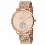 Michael Kors Portia Rose Gold Dial Rose Gold Mesh Bracelet Watch for Women - MK3845 Authentic Buy Shop Now