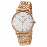 Tissot Everytime Medium White Dial Rose Gold Mesh Bracelet Watch For Men - T109.410.33.031.00 Authentic Buy Shop Now