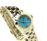 Marc Jacobs Amy Dinky Blue Dial Gold Steel Strap Watch for Women - MBM3229 Authentic Buy Shop Now