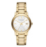 Burberry Heritage White Dial Gold Steel Strap Watch for Women - BU9203 Authentic Buy Shop Now
