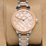 Burberry The Classic Rose Gold Dial Two Tone Steel Strap Watch for Women - BU10117 Authentic Buy Shop Now
