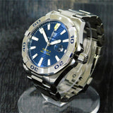 Tag Heuer Aquaracer Calibre 5 Automatic Blue Dial Silver Steel Strap Watch for Men - WAY2012.BA0927 Authentic Buy Shop Now