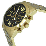 Guess Optic Multifunction Black Dial Gold Steel Strap Watch for Men - W0193G1 Authentic Buy Shop Now
