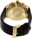 Emporio Armani Sportivo Chronograph Gold Dial Brown Leather Strap Watch for Men - AR6062 Authentic Buy Shop Now