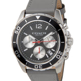 Coach Kent Grey Dial Grey Leather Strap Watch for Men - 14602561 Authentic Buy Shop Now