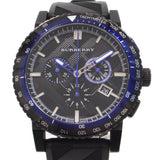 Burberry The City Chronograph Black Dial Black Rubber Strap Watch For Men - BU9806 Authentic Buy Shop Now