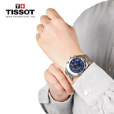 Tissot PR 100 Sport Quartz Chronograph Blue Dial Silver Steel Strap Watch For Men - T101.617.11.041.00 Authentic Buy Shop Now