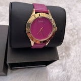 Marc Jacobs Blade Purple Dial Purple Leather Strap Watch for Women - MBM1203 Authentic Buy Shop Now