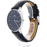 Daniel Wellington Classic Sheffield Black Dial Black Leather Strap Watch For Women - DW00100145 Authentic Buy Shop Now