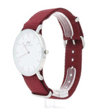 Daniel Wellington Classic Roselyn White Dial Red NATO Strap Watch For Women - DW00100272 Authentic Buy Shop Now