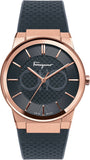 Salvatore Ferragamo Sapphire Black Dial Black Silicone Strap Watch for Men - SFHP00420 Authentic Buy Shop Now