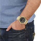 Salvatore Ferragamo F-80 Classic Black Dial Gold Steel Strap Watch for Men - SFHY00821 Authentic Buy Shop Now