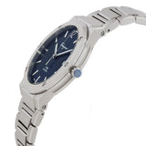 Salvatore Ferragamo F-80 Classic Blue Dial Silver Steel Strap Watch for Men - SFDT01320 Authentic Buy Shop Now