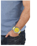 Salvatore Ferragamo F-80 Classic Yellow Dial Yellow Rubber Strap Watch for Men - SFHY01222 Authentic Buy Shop Now