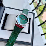 Salvatore Ferragamo F-80 Classic Green Dial Green Leather Strap Watch for Men - SFDT00119 Authentic Buy Shop Now