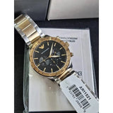 Emporio Armani Analog Chronograph Black Dial Two Tone Steel Strap Watch For Men - AR11521 Authentic Buy Shop Now