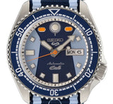 Seiko 5 Sports Honda Super Cub Limited Edition Blue Dial Two Tone NATO Strap Watch For Men - SRPK37K1 Authentic Buy Shop Now