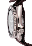 Seiko 5 Sport Automatic Brown Dial Brown Nylon Strap Watch For Men - SRPD85K1 Authentic Buy Shop Now