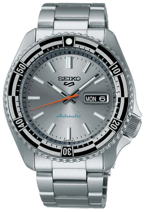 Seiko 5 Sports Special Edition Silver Dial Silver Steel Strap Watch For Men - SRPK09K1 Authentic Buy Shop Now