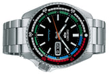 Seiko 5 Sports SKX Series Regatta Timer Retro Blue Dial Silver Steel Strap Watch For Men - SRPK13K1 Authentic Buy Shop Now