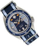 Seiko 5 Sports Honda Super Cub Limited Edition Blue Dial Two Tone NATO Strap Watch For Men - SRPK37K1 Authentic Buy Shop Now