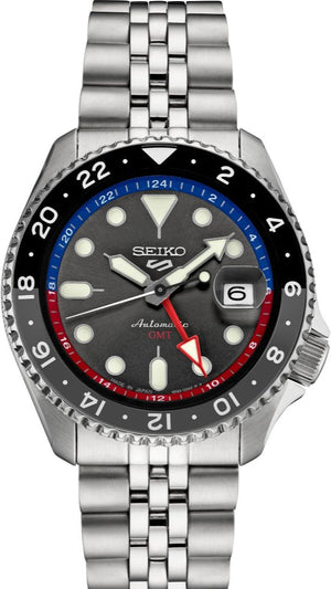 Seiko 5 Sports Special Edition Automatic Grey Dial Silver Steel Strap Watch For Men - SSK019K1 Authentic Buy Shop Now