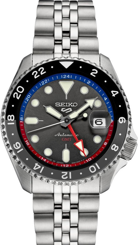 Seiko 5 Sports Special Edition Automatic Grey Dial Silver Steel Strap Watch For Men - SSK019K1 Authentic Buy Shop Now