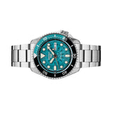 Seiko 5 Sports SKX Skeleton Green Dial Silver Steel Strap Watch For Men - SRPJ45K1 Authentic Buy Shop Now