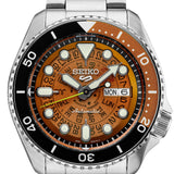 Seiko 5 Sports Sonar Special Edition Brown Dial Silver Steel Strap Watch For Men - SRPJ47K1 Authentic Buy Shop Now
