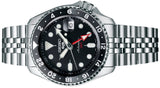 Seiko 5 Sports Automatic GMT Black Dial Silver Steel Strap Watch For Men - SSK001K1 Authentic Buy Shop Now