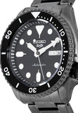 Seiko 5 Sports Automatic Black Dial Black Steel Strap Watch For Men - SRPD65K1 Authentic Buy Shop Now