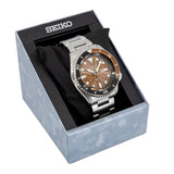 Seiko 5 Sports Sonar Special Edition Brown Dial Silver Steel Strap Watch For Men - SRPJ47K1 Authentic Buy Shop Now