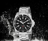 Gucci Dive Quartz Black Dial Silver Steel Strap Watch For Men - YA136301 Authentic Buy Shop Now