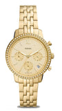 Fossil Neutra Chronograph Gold Dial Gold Steel Strap Watch for Women - ES5219 Authentic Buy Shop Now