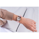 Guess Cosmo Diamonds Silver Dial Pink Silicone Strap Watch for Women - GW0034L3 Authentic Buy Shop Now
