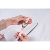 Guess Cosmo Diamonds Silver Dial Pink Silicone Strap Watch for Women - GW0034L3 Authentic Buy Shop Now