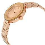 Movado Bold Rose Gold Dial Rose Gold Steel Strap Watch for Women - 3600387 Authentic Buy Shop Now