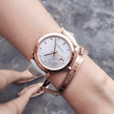 Burberry The City Diamonds White Dial White Leather Strap Watch for Women - BU9130 Authentic Buy Shop Now
