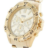 Fossil Garrett Chronograph Gold Dial Gold Steel Strap Watch for Men - FS5772 Authentic Buy Shop Now