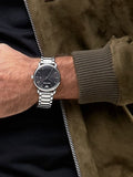 Emporio Armani Luigi Quartz Black Dial Silver Steel Strap Watch For Men - AR2499 Authentic Buy Shop Now