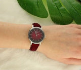 Tissot Everytime Lady Burgundy Dial Burgundy Leather Strap Watch for Women - T143.210.17.331.00 Authentic Buy Shop Now