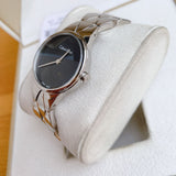 Calvin Klein Snake Black Dial Silver Steel Strap Watch For Women - K6E23141 Authentic Buy Shop Now