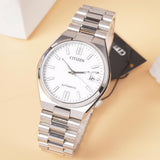 Citizen Tsuyosa Automatic White Dial Silver Steel Strap Watch For Men - NJ0150-81A Authentic Buy Shop Now