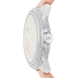 Michael Kors Camille Three-Hand Crystals White Dial Pink Leather Strap Watch for Women - MK2963 Authentic Buy Shop Now