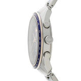 Lacoste Boston Chronograph Blue Dial Silver Steel Strap Watch for Men - 2011081 Authentic Buy Shop Now